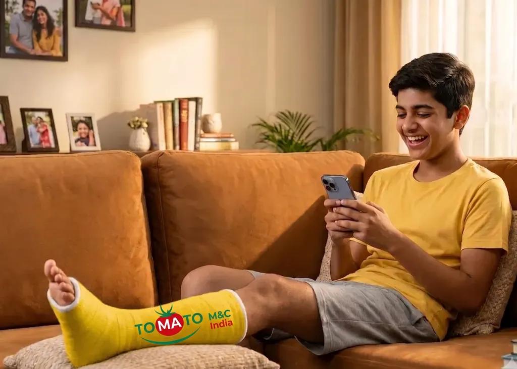 A cast in daily use at home